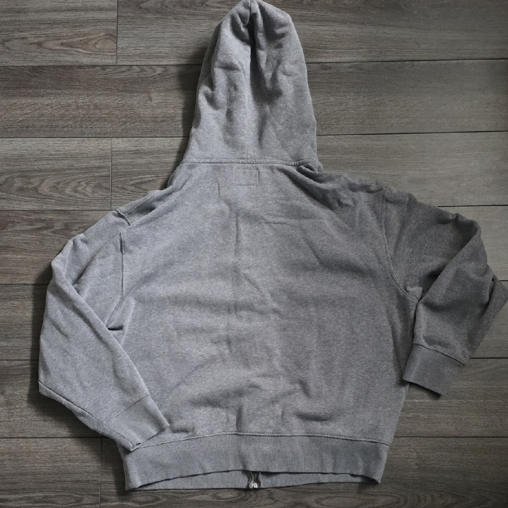 Old Navy Heather Gray Zip-Up Hoodie - Picture 3 of 3